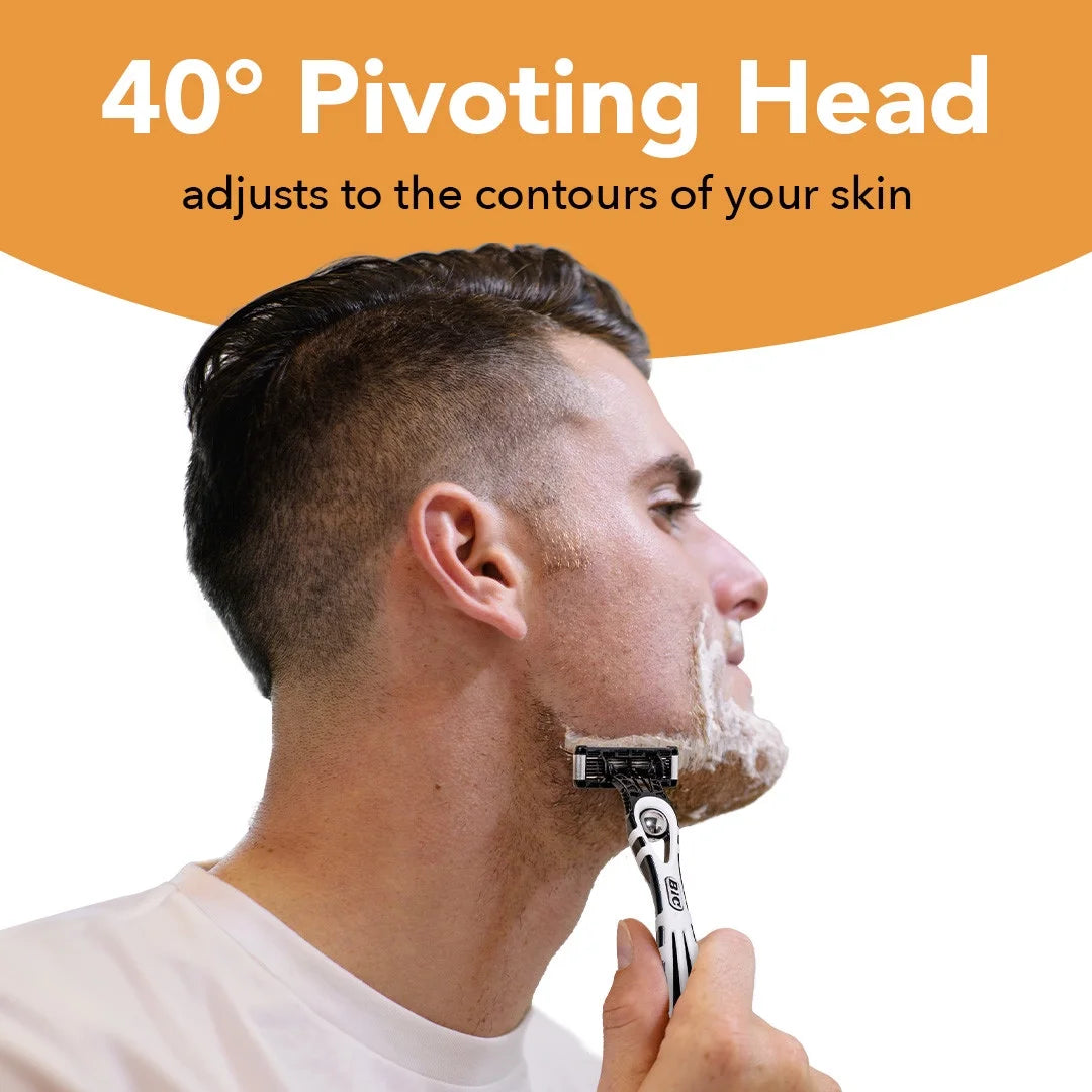 BIC Flex 5 Disposable Razors for Men 5 Blade 4 Count Black