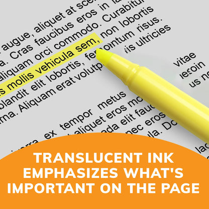 BIC Brite Liner Highlighter, Chisel Point, Assorted Colors, 5 Count