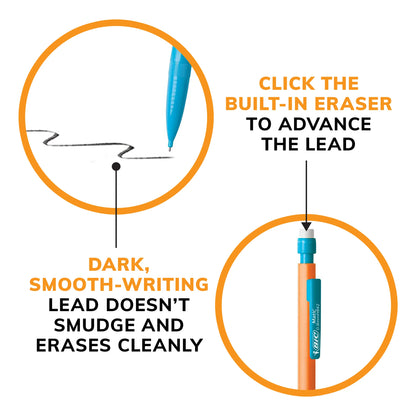 BIC Xtra Strong 0.9mm Mechanical Pencil, 24 Count