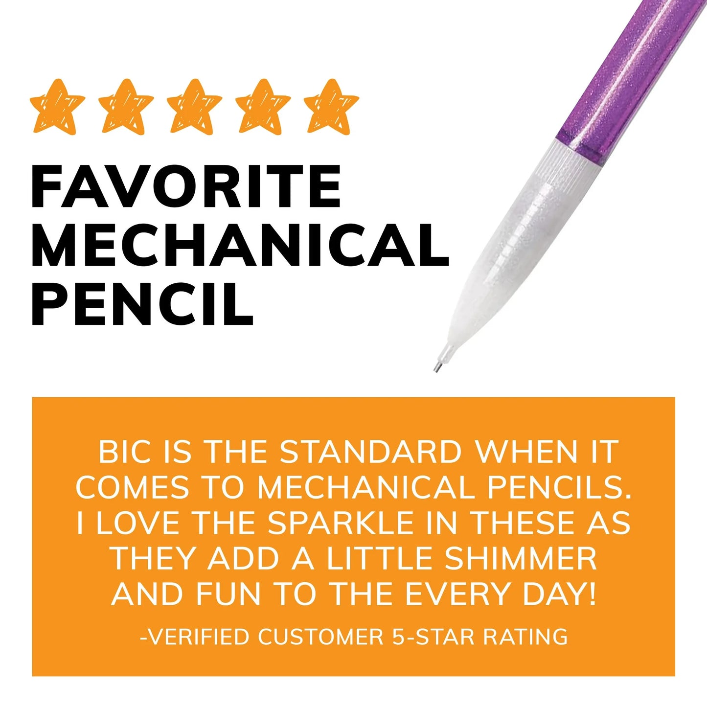 BIC Xtra Sparkle Mechanical Pencil, 0.7 mm, 24 Count