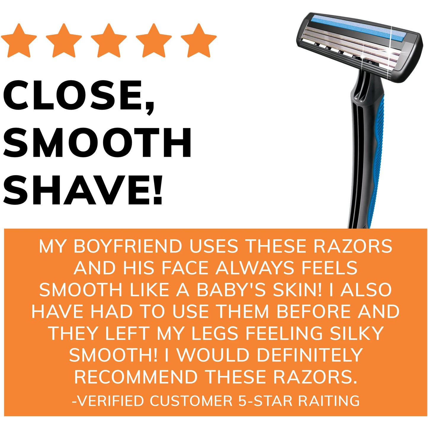 BIC Comfort 3 Disposable Men's Razor, 3 Blade Razor for a Comfortable Shave, 4-Count