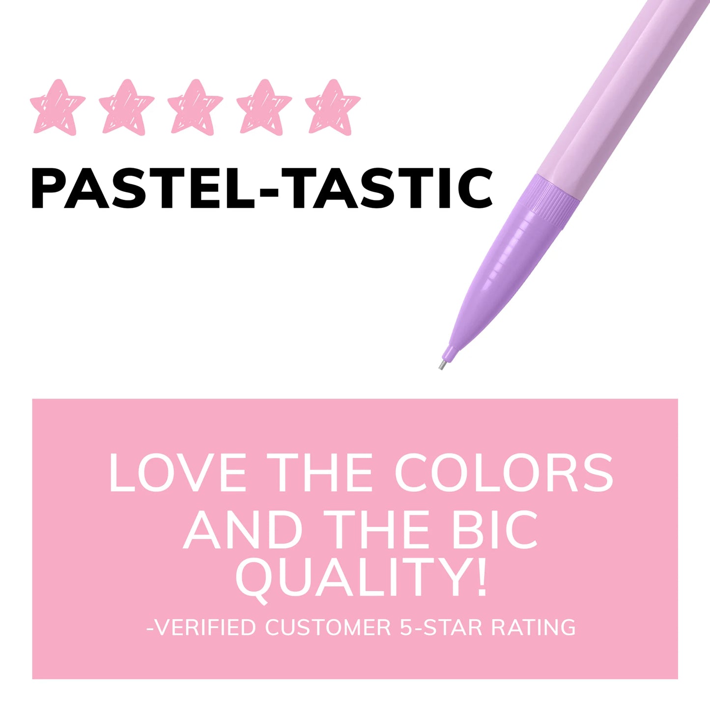 BIC Xtra Smooth Pastel Mechanical Pencil 0.7mm 24 Pack