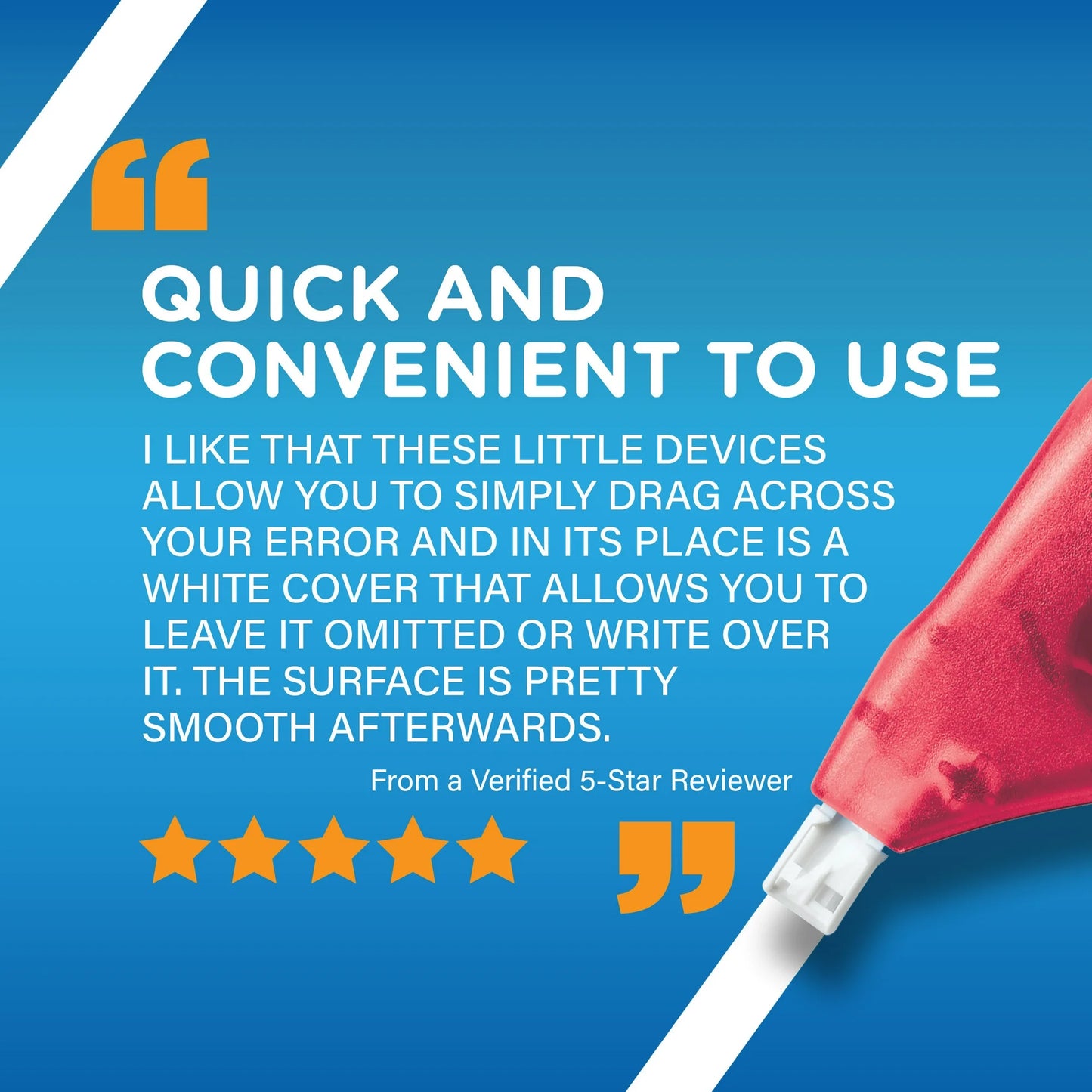 BIC Wite-Out EZ Correct Correction Tape, 39.3 ft Tape, White, Pack of 4