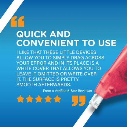 BIC Wite-Out EZ Correct Correction Tape, 39.3 ft Tape, White, Pack of 4