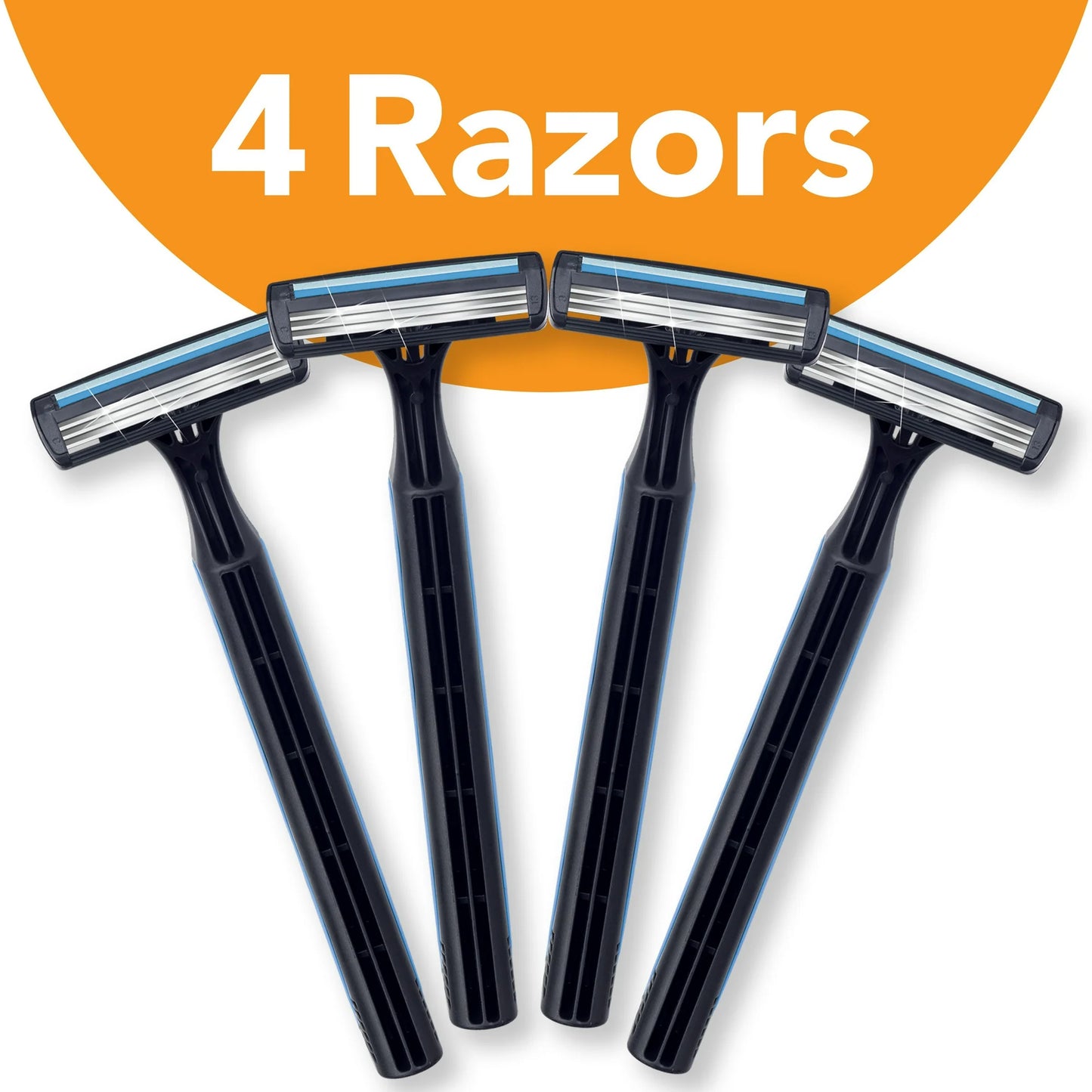 BIC Comfort 3 Disposable Men's Razor, 3 Blade Razor for a Comfortable Shave, 4-Count