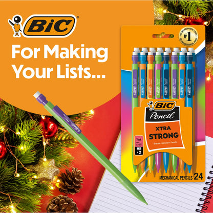 BIC Xtra Strong 0.9mm Mechanical Pencil, 24 Count