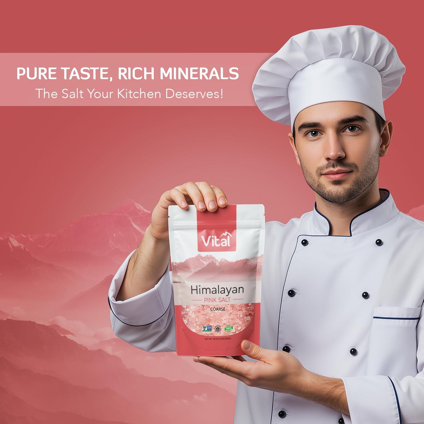 Coarse Salt Himalayan 100% Natural Pink Salt Coarse