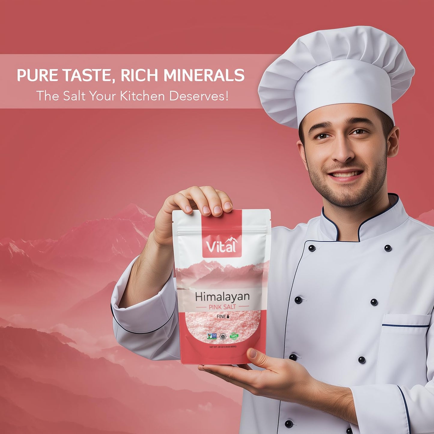 Eastern Vital - Himalayan Pink Salt Fine (28.2 Oz Pouch)