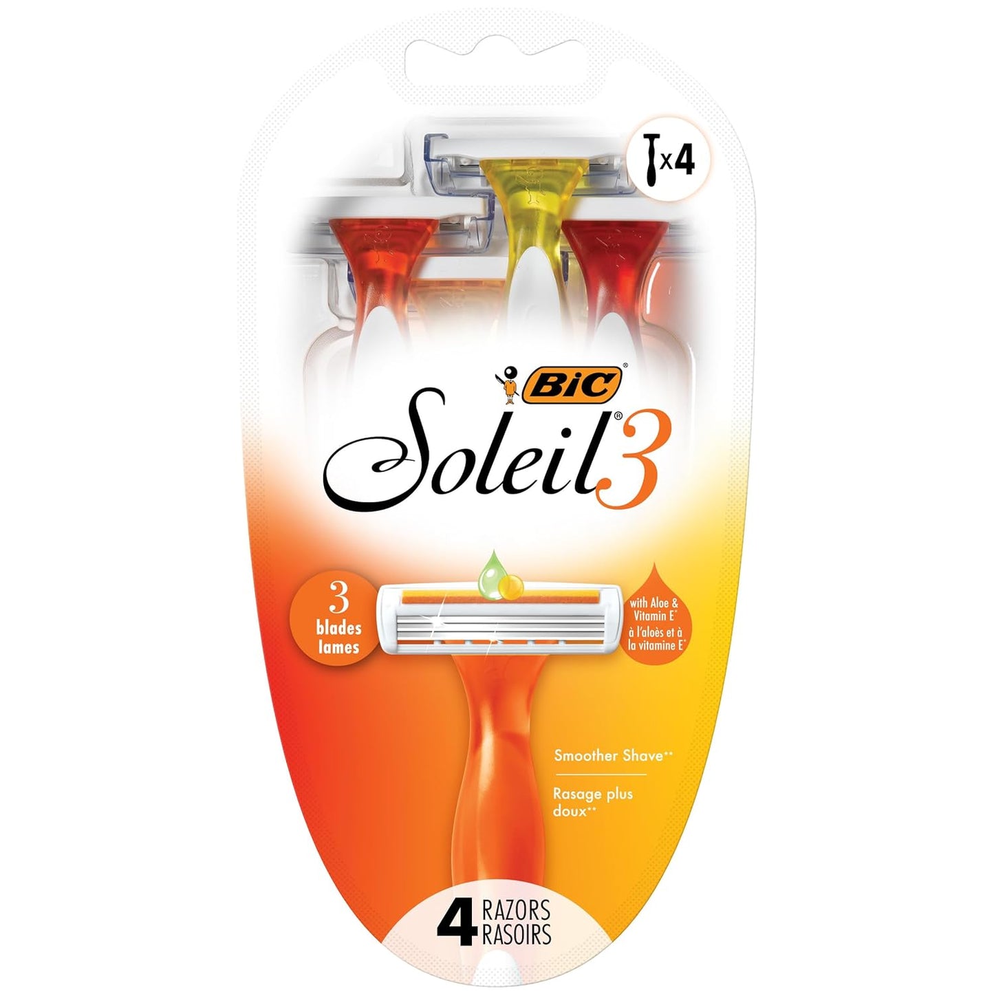 BIC Soleil Women's 3-Blade Disposable Razors