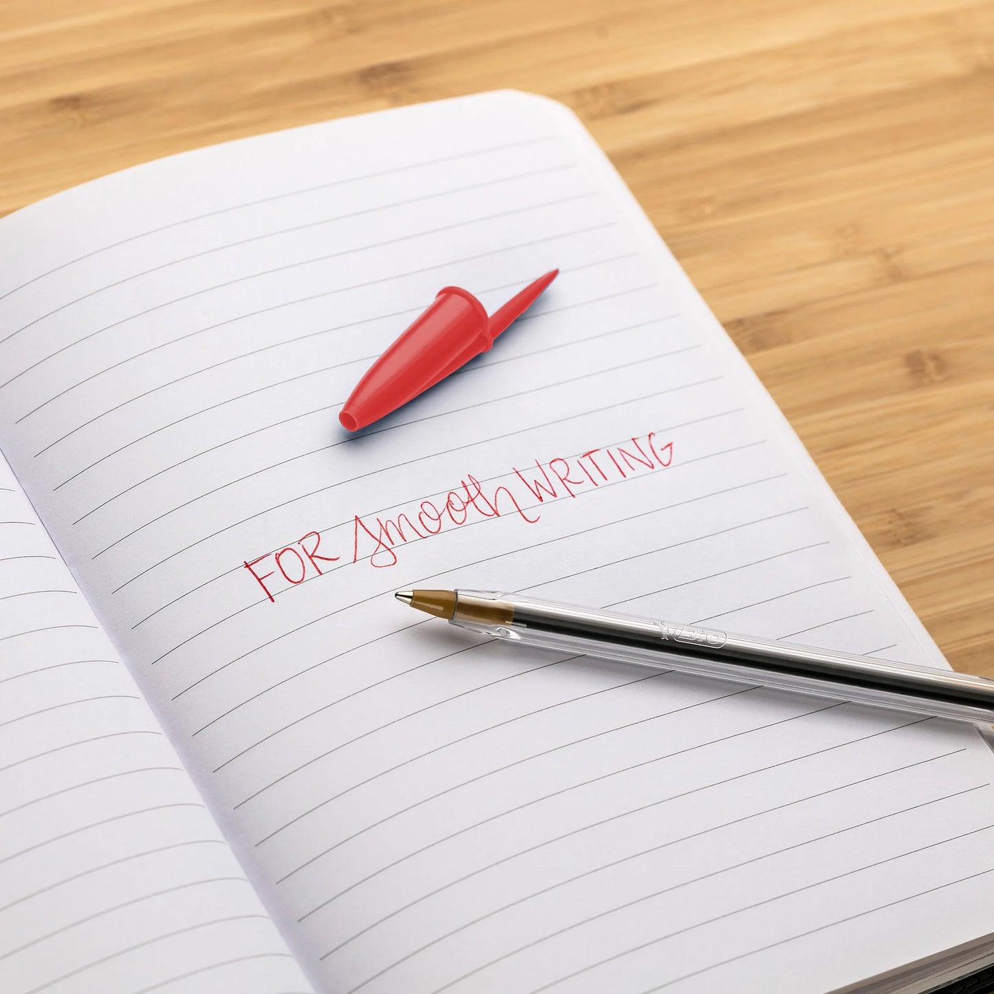 BIC Cristal Xtra Smooth Ballpoint Pen, Medium Point, 1.0 mm, Red Ink, 10 Count