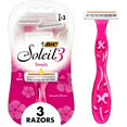 BIC Soleil 3 Simply Women's Disposable Razors, 3 Blades, 3 Count