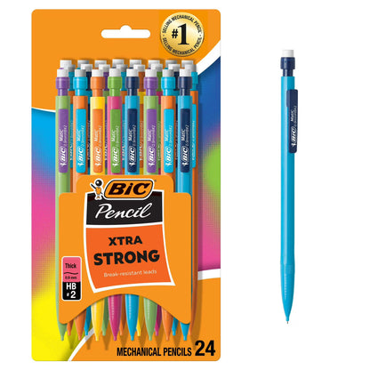 BIC Xtra Strong 0.9mm Mechanical Pencil, 24 Count