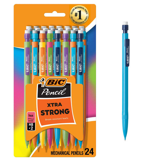 BIC Xtra Strong 0.9mm Mechanical Pencil, 24 Count
