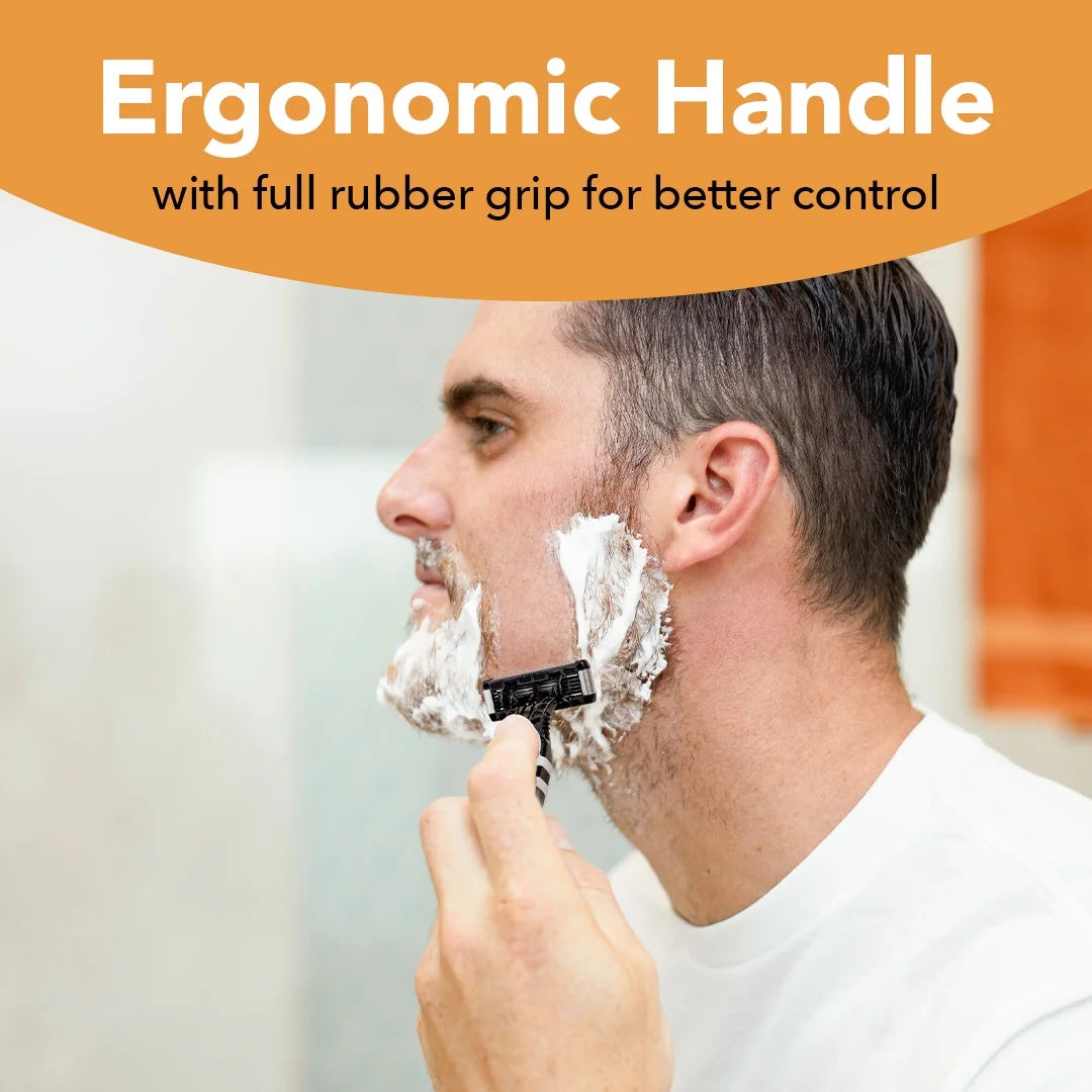 BIC Flex 5 Disposable Razors for Men, with 5 Blades, 2 Count