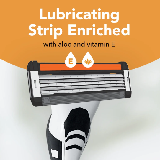 BIC Flex 5 Refillable Men's 5-Blade Manual Razors with 1 Handle and 3 Cartridges