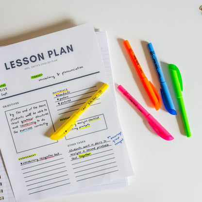 BIC Brite Liner Highlighter, Chisel Point, Assorted Colors, 5 Count