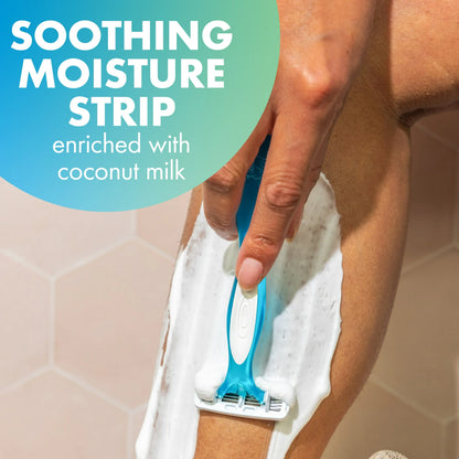 BIC Soleil Comfort 4-Blade Women's Manual Razor, 7 Count, Assorted